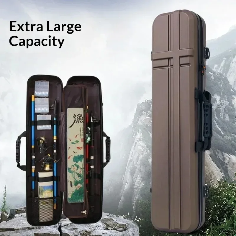 Fishing Rod Case - Portable Lightweight Fishing Tackle Bag Rod
