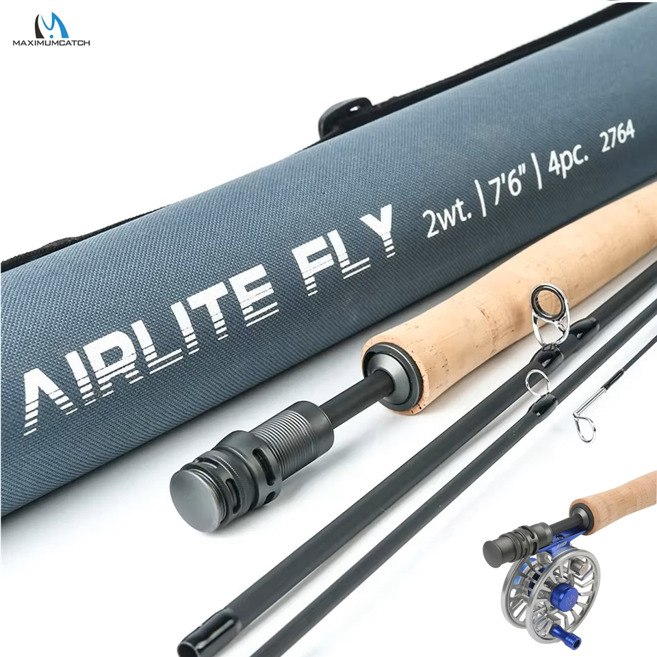Fishing Rod Carbon Fiber - MAXIMUMCATCH 7.5-10ft 2/3WT Airlite Medium Fast