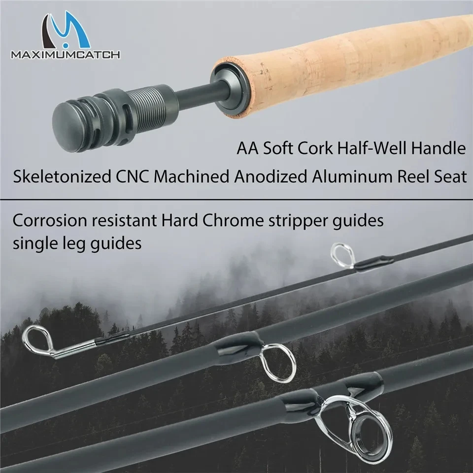 MAXIMUMCATCH 7.5-10ft 2/3WT Ai - đánh giá và giá Fishing Rod Carbon Fiber