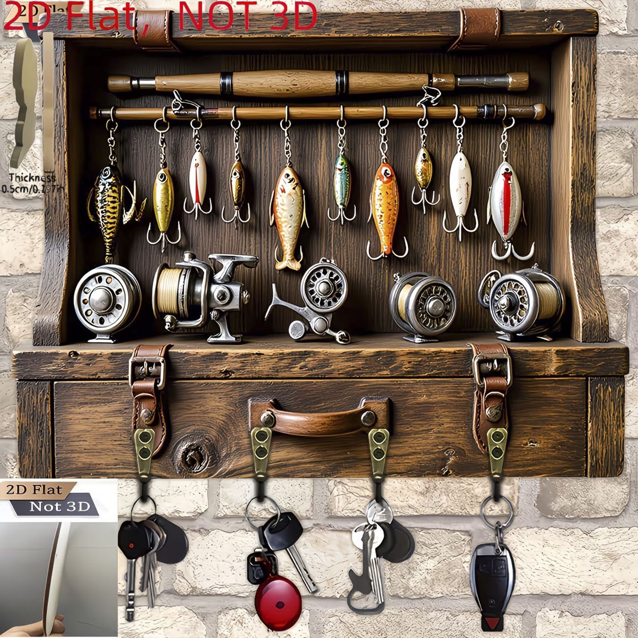 Vintage Fishing Lure Key Hange - đánh giá và giá Fishing Rod Combo